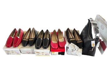 Talbots Womens Shoes And Purse 6pc (LR)