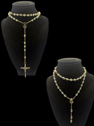Rosary Necklace Set Of 2
