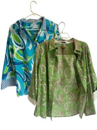 Button Down Tops Set Of 2