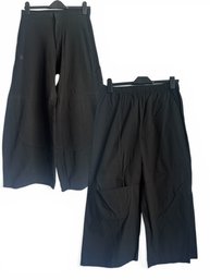 Cropped Black Pants Set Of 2