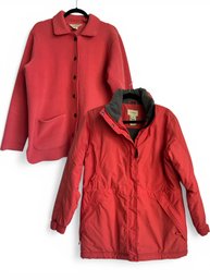 LL Bean Salmon Jackets Set Of 2