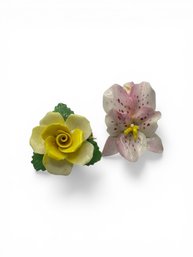 Royal Adderley Flower Broaches