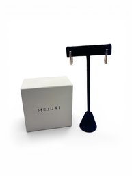 Mejuri Sterling Silver Rectangular Earrings