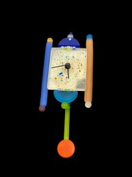 Junghans German Art Glass Clock