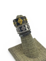 Ring Stack Set Of 4: 1 - 925, NEMO, Copper And Unknown: 1 Pr By Freida Rothman
