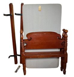 Antique Solid Wood Rams Ear Bed Frame (LR)