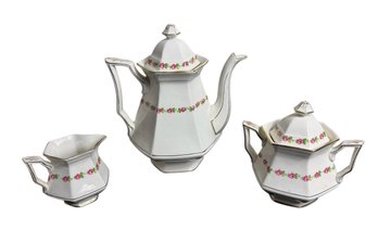 Sterling China Tea Set (LR)