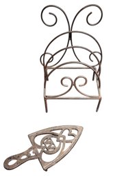Cast Iron Trivet & Napkin Holder (LR)