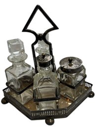 Joseph Rodgers & Sons English Electroplate Cruet Set 4pc (K)