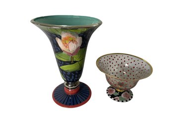 Droll Vase & Compote Bowl (D)