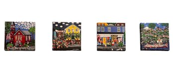 Set Of 4 Prints Carol Eldridge Mhead  (den)