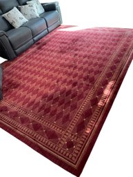 Machine Made Two Tone Harlequin Design Rug (Den)