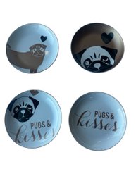 Pug Plate Set Of 4 (LR)