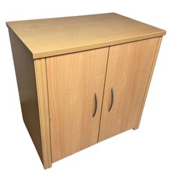 Light Wood Cabinet With Adjustable Shelving (O)