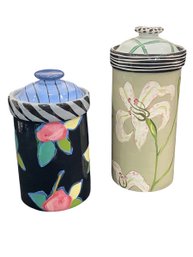 Droll Design Canisters Lily & Rose Motif  (K)