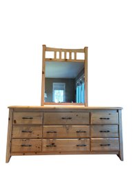 Pine Dresswr W/ Mirror.  (MB)