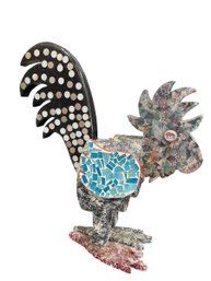 Wooden Mosaic Rooster (L)