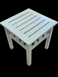 White Wood Side Table (BR2)