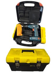 Tool Box, Drill, & Assorted Tools (G)