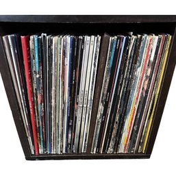 Shelf Of Vinyl Records C