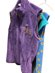 4 Fleece Vests-patagonia XL,  North Face XL,  Polartec L, Junonia 2X (MBC)
