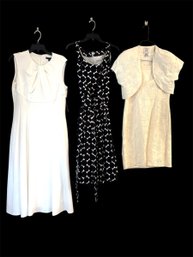 3 Dresses-maggy London 8, Calvin Klein 16W, Carmen Marc Volvo Seems To B 10/12 (MBC)