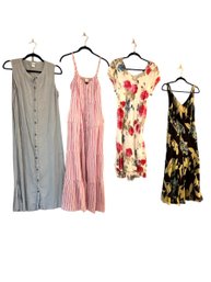 4 Dresses-jones Ny 16, Floral Unbranded Maybe Size M/l, Universal Thread XS, Madewell M (MBC)