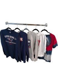 Womens Sports Shirts With Patriots And Red Sox Logos. (MB)