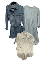 Sanctuary Denim Dress M, Kona Sol Top L, Gauze Dress M/L (MB)