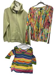 Eileen Fisher Hooded Jacket XL, Jones Of New York M, Prabal Gurung XL Tops (MB)