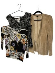 New Frontier Suede Jacket XL, Jones Of New York M, Quest-ce-Que Cest M Tops (MB)