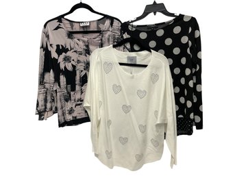 R.S.V.P. M/L,  Liv Milano XL, F.H.Clothing Co. M Tops (MB)