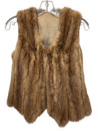 Mink Vest Vintage  S  (MB)
