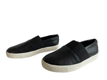 Vince Leather Slip On Shoes
