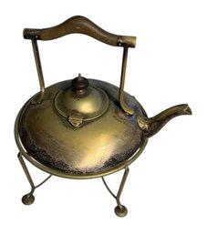 English Electroplated Nickel Silver Tea Pot (K)