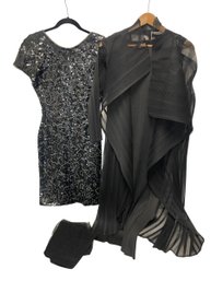 Carmen Marc Valvo Cache Sequin Dress M, Journey Dress/coat  XL (MB)