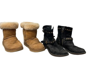 Sherling Uggs 7W, Leather Uggs 7    #2   (MB)