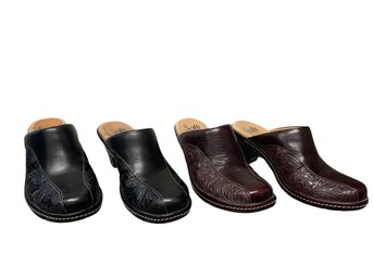 Two Pairs Of Soft Brand Mules 6M  (MB)