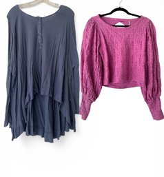 Free People Long Sleeve Shirt Set Of 2 - XL, M (MBC)