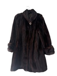 Mink Fur Coat Size 16 (BR1)