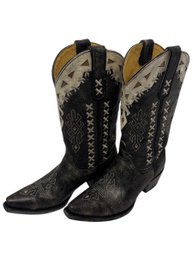 Cavenders Leather Cowboy Boots 7 (BR1)