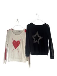 Long Sleeve Graphic Top Set, S (BR1)