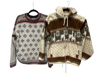 Hanna Anderson Cotton Sweater XL, Tejidos Ruminahui Sweater S  (Br1)