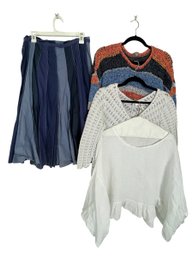 J.Jill Sweater XL, Mix Nuveau Skirt L, Italian Linen Blouse L, Jones Of New York L (bsmt)