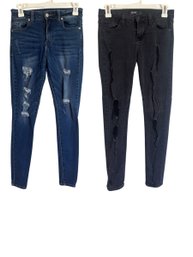 Skinny Distressed Jeans Set (27, 5) (BR2)
