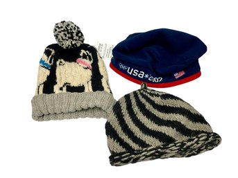 Hats By Who Who, Brooklyn Hand Knitting Hat, Roots Fleece Hat (bsmt)