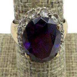 14 K Gold Amethyst Ring