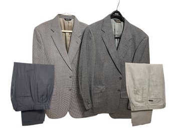 Brooks Bros Sport Coat 40R, Bill Blass Sport Coat 39R, Dockers 34x30, Louis Raphael Pants (bsmt)