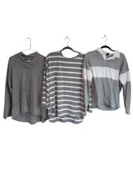 Gray Shirt Set Of 3 -XL M XS (BR2)