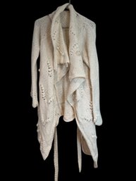 Cream Colored Cardigan - L (BR2)